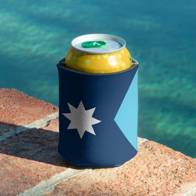 Can Cooler with flag of Minnesota, USA (In Situ Pool)