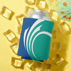 Can Cooler with flag of Ottawa, Canada