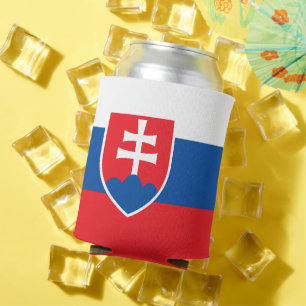 Can Cooler with flag of Slovakia