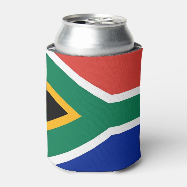 Can Cooler with flag of South Africa (Can Front)