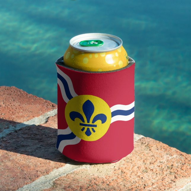 Can Cooler with flag of St. Louis, Missouri (In Situ Pool)