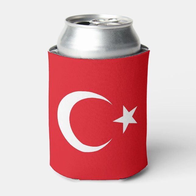 Can Cooler with flag of Turkey (Can Front)