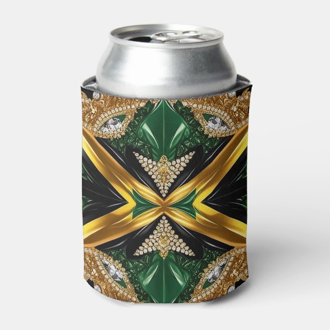 Can Cooler with Jamaican Colours design (Can Front)