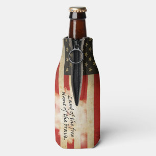 Can Coolers/American Flag/Land of the Free Bottle Cooler