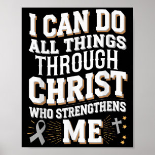 Can Do All Things Through Christ Diabetes Awarenes Poster