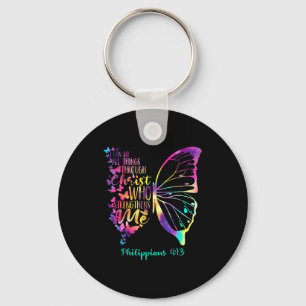 Can Do All Things Through Christ Who Strengthens M Keychain