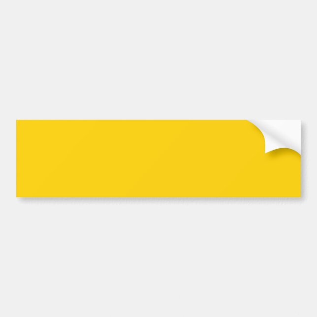 Can Fully Customize This Canary Yellow Solid Colou Bumper Sticker (Front)