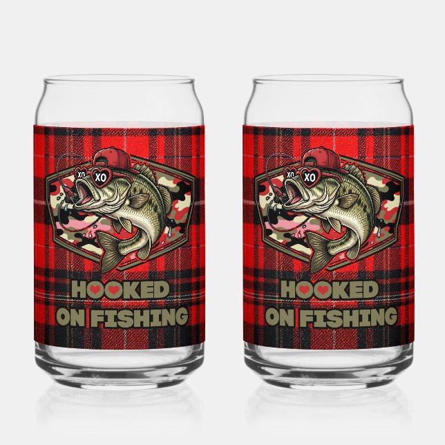 Can glas with a fun fish (Recto)