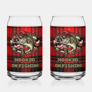 Can glas with a fun fish can glass