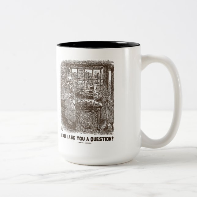 Can I Ask You A Question? (Alice Sheep) Two-Tone Coffee Mug (Right)