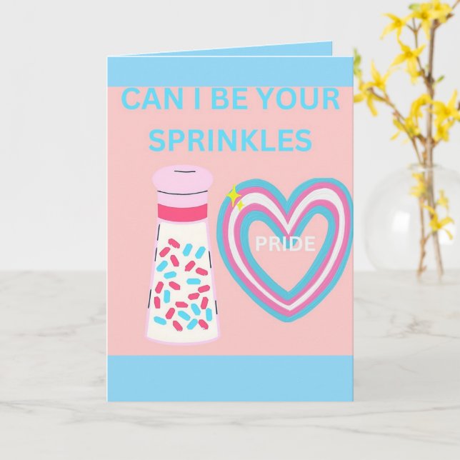 Can i be your sprinkles card (Yellow Flower)