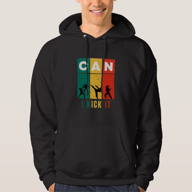 Can I Kick it Retro Hoodie (Front)