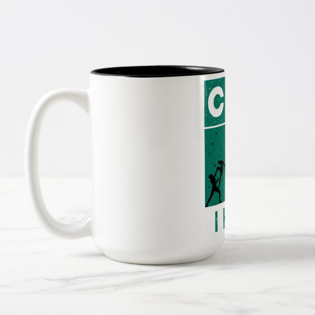 Can I Kick it Retro Two-Tone Coffee Mug (Left)