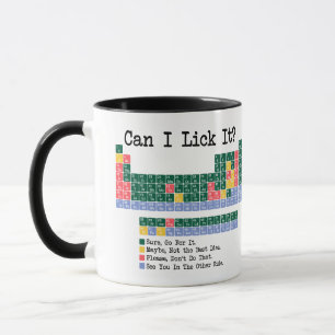 Can I Lick It Chemistry Periodic Table–Fun Science Mug