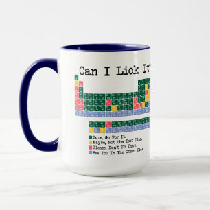 Can I Lick It Chemistry Periodic Table–Fun Science Mug