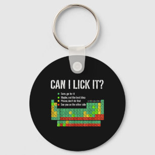 Can I Lick It Funny 100 Days Of School Periodic Ta Keychain