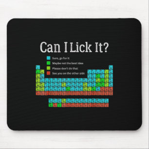 Can I Lick It Funny Back To School Periodic Table  Mouse Pad