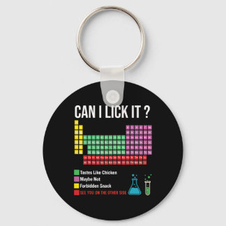 Can I Lick It Periodic Table Chart Science Teacher Keychain