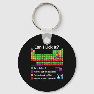 Can I Lick It Periodic Table Chart Science Teacher Keychain