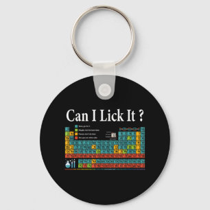 Can I Lick It Periodic Table Teacher Student Kids  Keychain