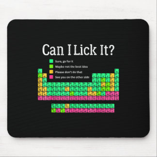 Can I Lick It Periodic Table Teacher Student Kids  Mouse Pad