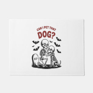 Can I Pet That Dog Halloween Doormat