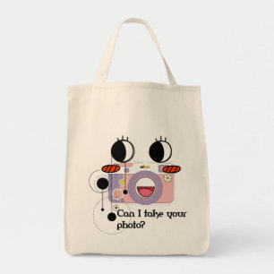Can I take your photo? Camera art Tote Bag