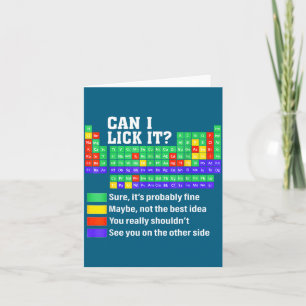 Can Lick It Periodic Table Illustration Card