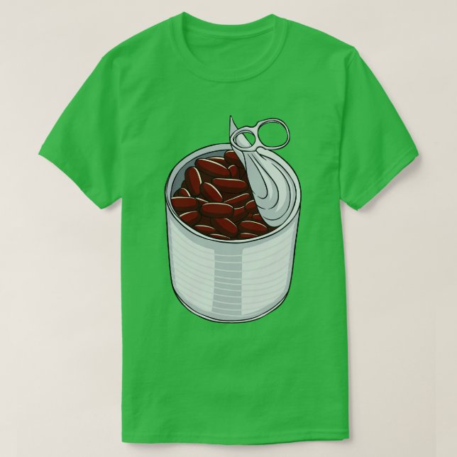 Can Of Beans Kidney Beans Baked Beans T-Shirt (Design Front)