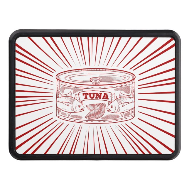 Can of tuna trailer hitch cover (Front)