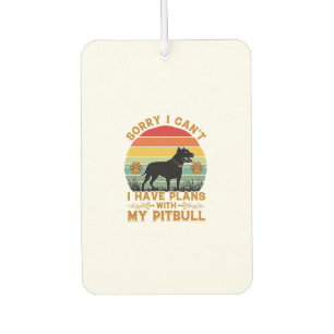 Can Plans Dog Pitbull Retro Sunset_1 Air Freshener