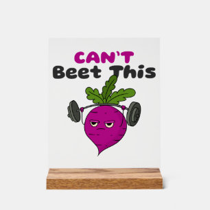 Can’t Beet This Funny Beetroot Desk Sign