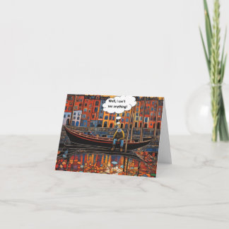 Can’t see anything thank you card