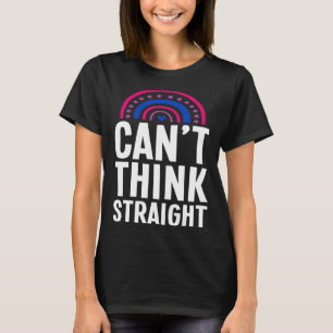 Can t Think Straight Bisexual Pride Bohemian Rainb T-Shirt