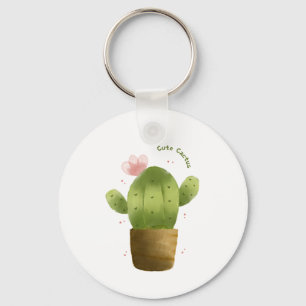 Can’t Touch This – Cute Cactus  Keychain