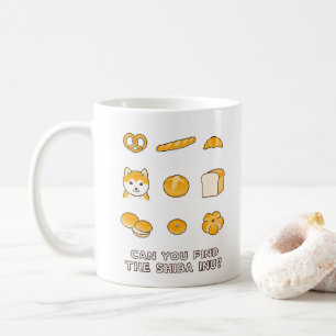 Can You Find the Shiba Inu? Pixel Art Coffee Mug