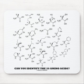 Can You Identify The 20 Amino Acids? (Chemistry) Mouse Pad