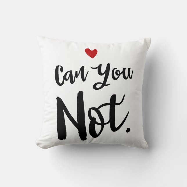 Can You NOT Sassy Introvert Throw Pillow (Front)
