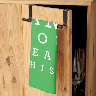 Can you read this? kitchen towel