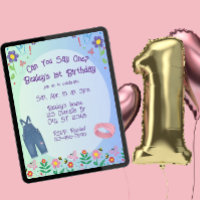 Can You Say One, Overalls & Drawings 1st Birthday