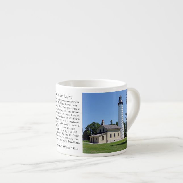 Cana Island Light espresso mug (Front Right)