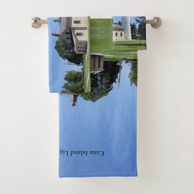 Cana Island Light towel set (Insitu)