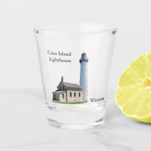 Cana Island Lighthouse shot glass
