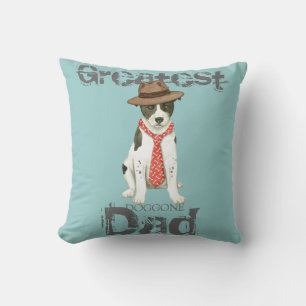 Canaan Dog Dad Throw Pillow