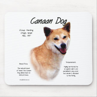 Canaan Dog History Design Mouse Pad
