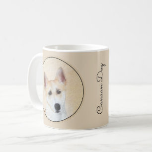 Canaan Dog Painting - Cute Original Dog Art Coffee Mug
