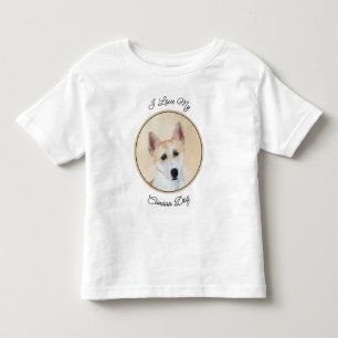 Canaan Dog Painting - Cute Original Dog Art Toddler T-shirt