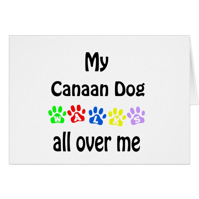 Canaan Dog Walks Design (Devant horizontal)