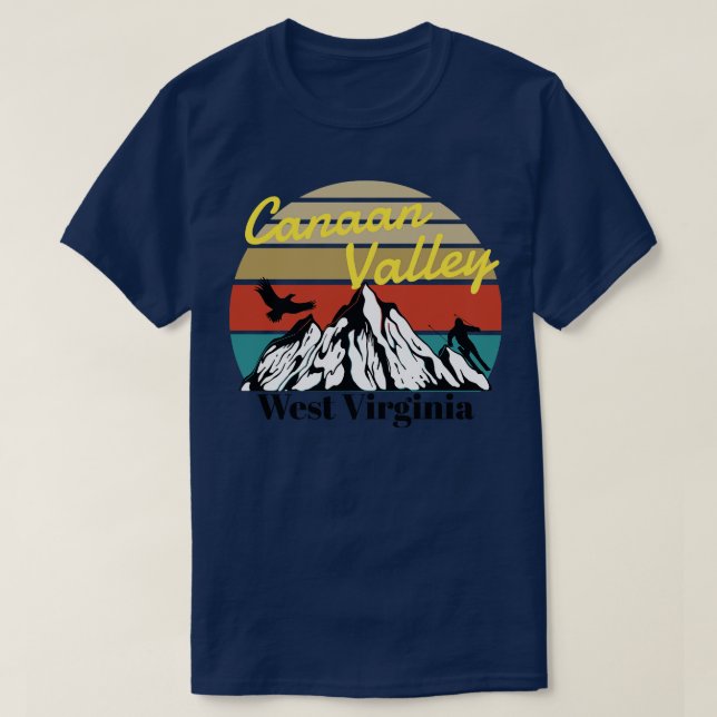 Canaan Valley ski West Virginia T-Shirt (Design Front)