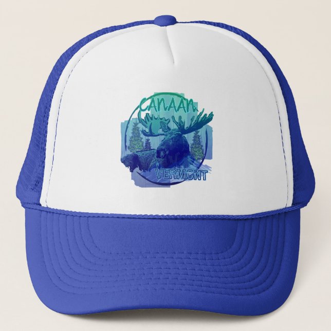 Canaan Vermont rustic moose hat (Front)